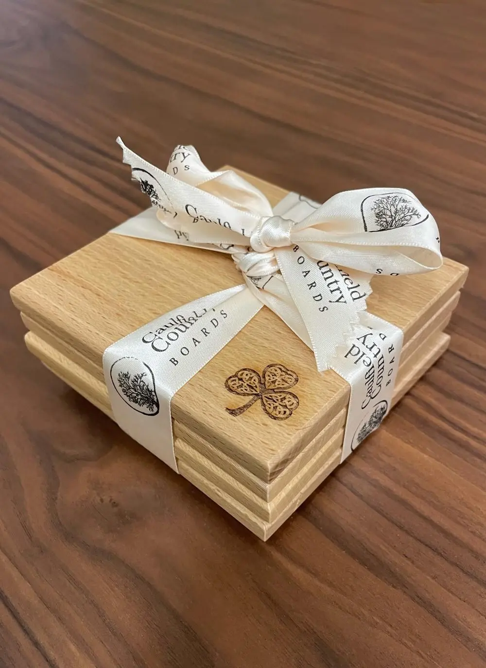 Shamrock Square Coasters Set of 4